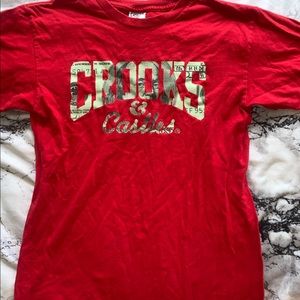 Crooks & Castles Red Logo Tee
